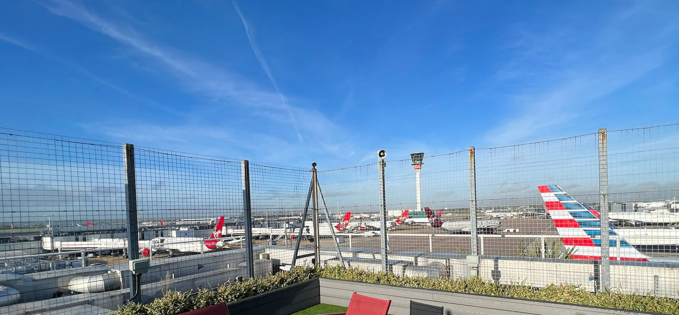 Image: London's Heathrow Airport as seen from the Virgin lounge. (Photo Credit: Photo by Paul J. Heney.)