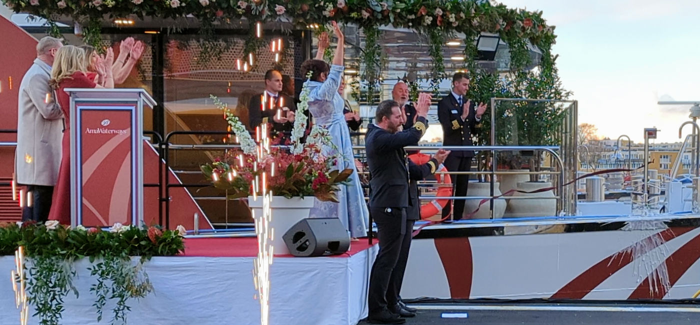 Image: Sarah Little Christens AmaSofia (Photo Credit: Eric Bowman)