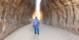AlUla, where once these massive rock formations were under water.