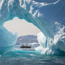 Zodiac cruise in East Greenland