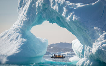 Zodiac cruise in East Greenland