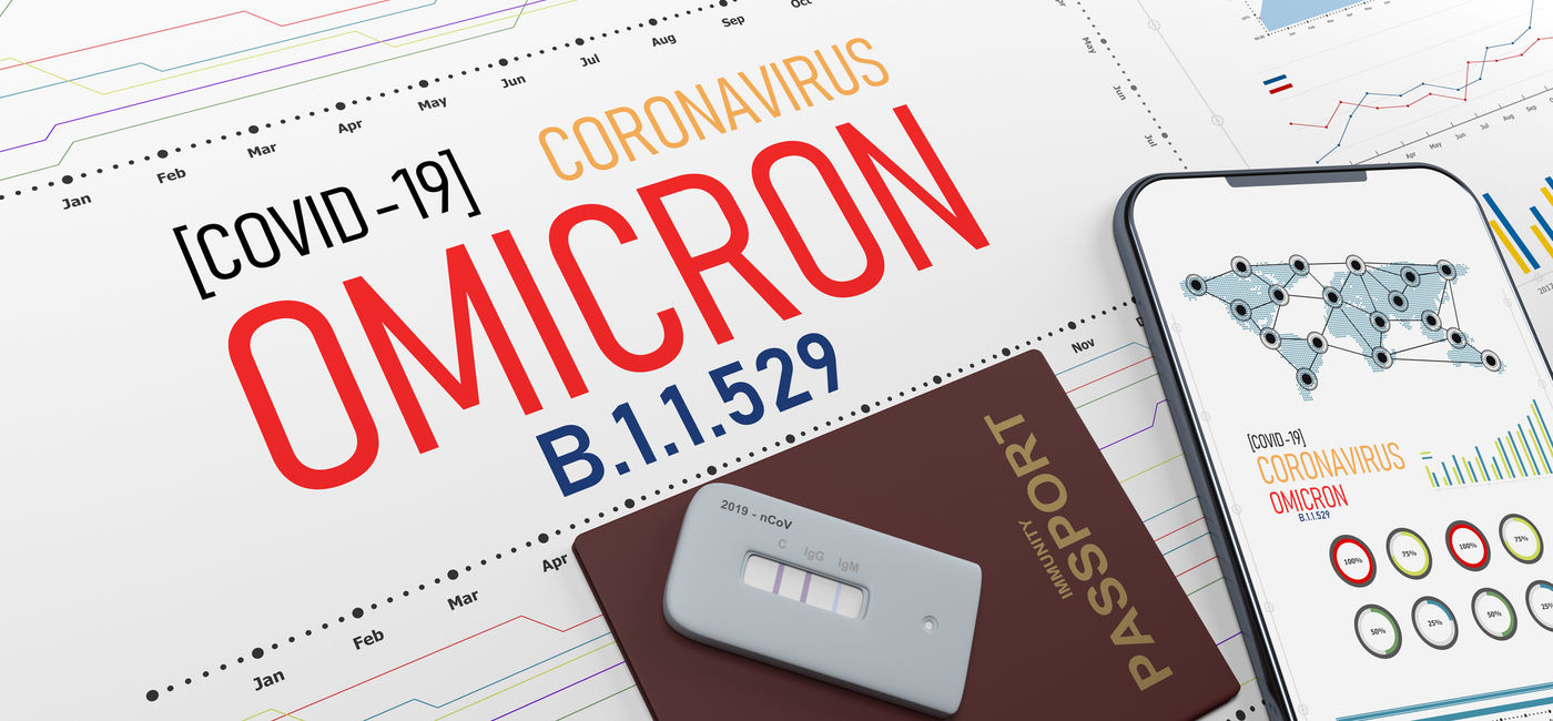 Image: OVID-19 strain B.1.1.529, or the Omicron variant. (photo via iStock/Getty Images E+/MF3d)