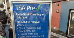 TSA Precheck sign