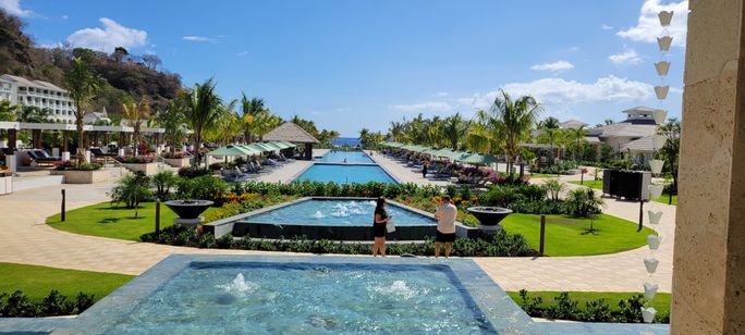 Sandals Saint Vincent mit Blick auf die Bucht