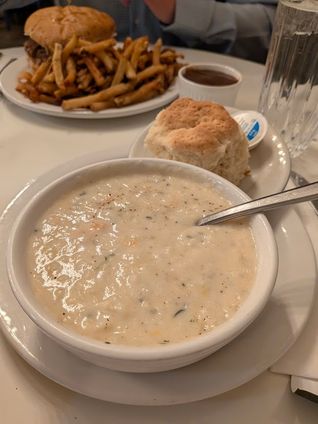 Sampling the menu at the Quay in Brigus, NL.