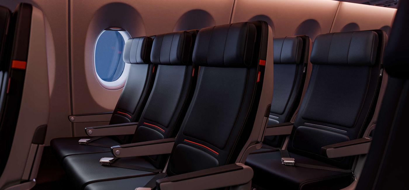 Image: Delta's new cabin redesign features updated seats, lighting, and color palettes. (Photo Credit: Delta Air Lines)