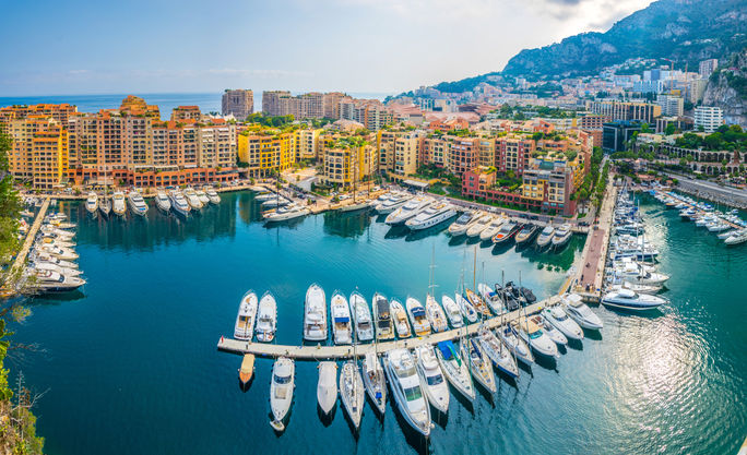 Port de Fontvieille in Monaco.