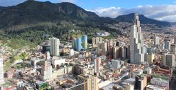 Aerial view of Bogota, Colombia.