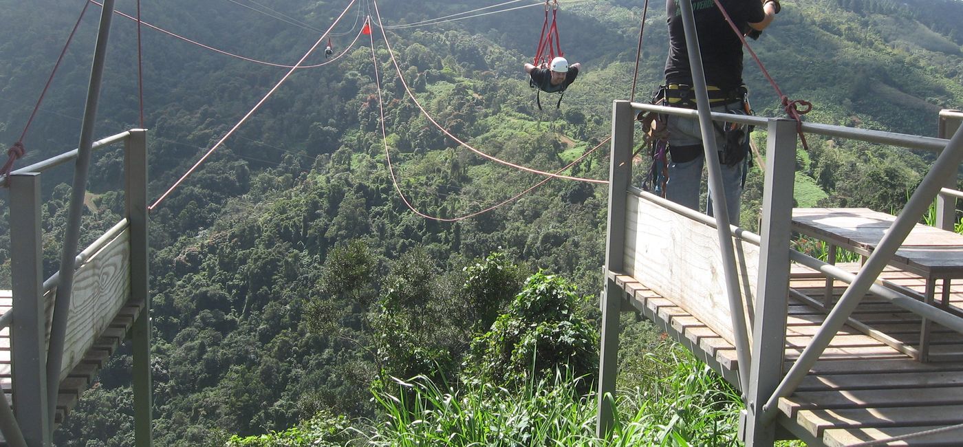 Image: DPR’s program highlights Puerto Rico’s array of adventure activities. At Toro Verde Adventure Park in Orocovis. (Photo by Brian Major)