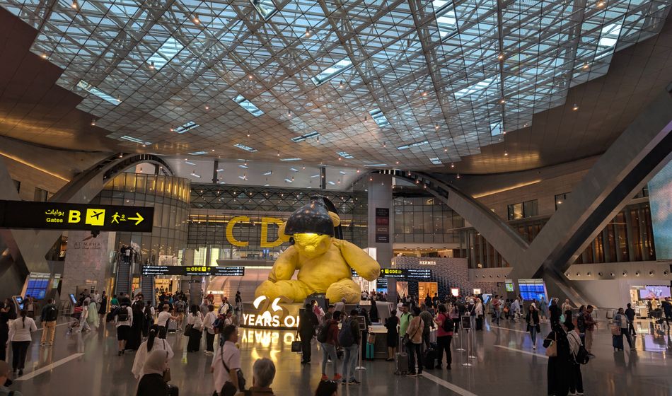Hamad International Airport (Doha) teddy bear