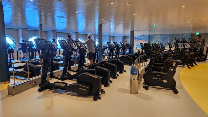 The Fitness Center aboard Utopia of the Seas. The Fitness Center aboard Utopia of the Seas.