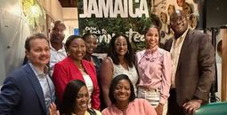 Jamaica Tourist Board officials at 'Come Feel the Vibe’ Roadshow. Chubby's Jamaican Kitchen in Toronto
