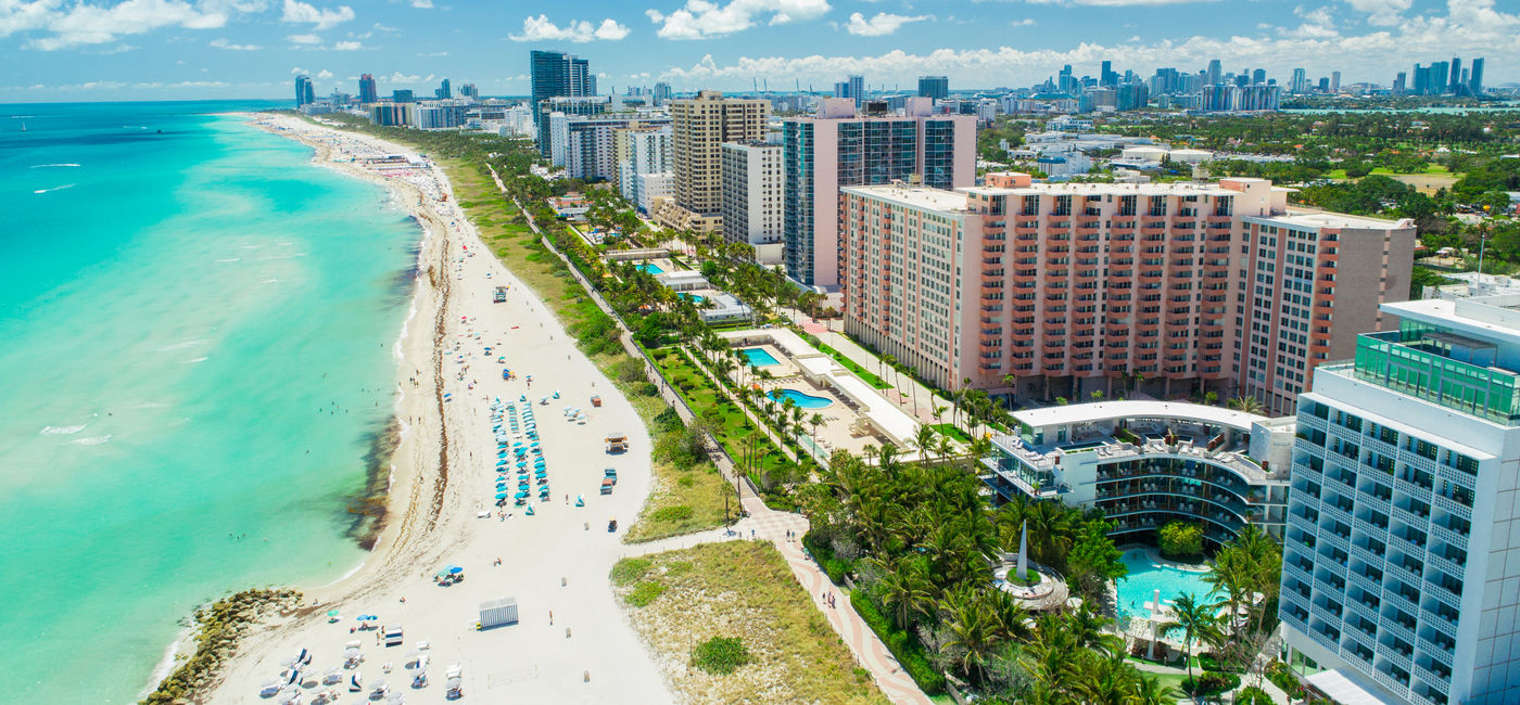 Image: Aerial view of South Beach, Miami, Florida.  (Photo Credit: Adobe Stock/miami2you)