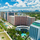 Aerial view of South Beach, Miami, Florida. 