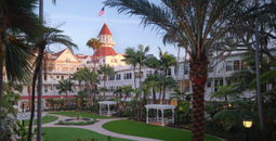 Victorian garden, historic hotels, hotel del coronado