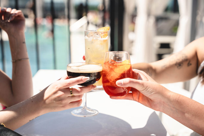 Beverages at Kisbee on the Roof, Denver