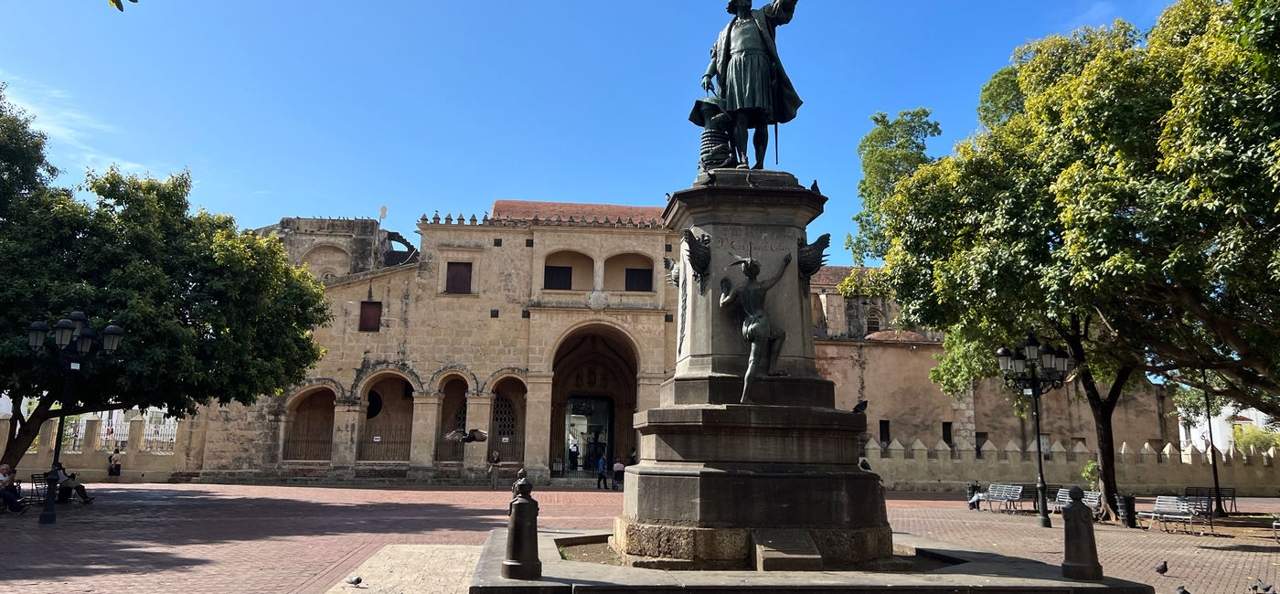 Image: Statue of Christopher Columbus in Santo Domingo, Dominican Repubilc. (Photo Credit: Photo by Paul J. Heney)