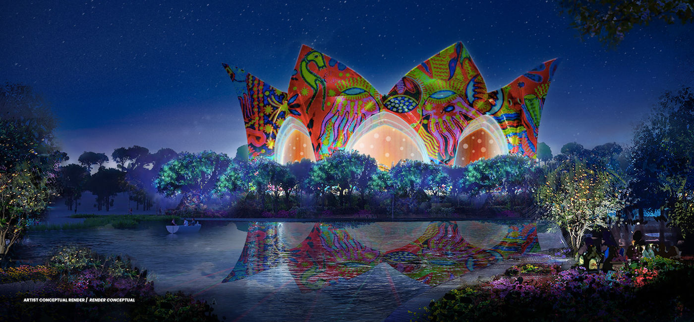 Image: The new Cirque du Soleil theater at VidantaWorld's BON Luxury Theme Park is designed exclusively for LUD?. (Photo Credit: VidantaWorld Riviera Maya)