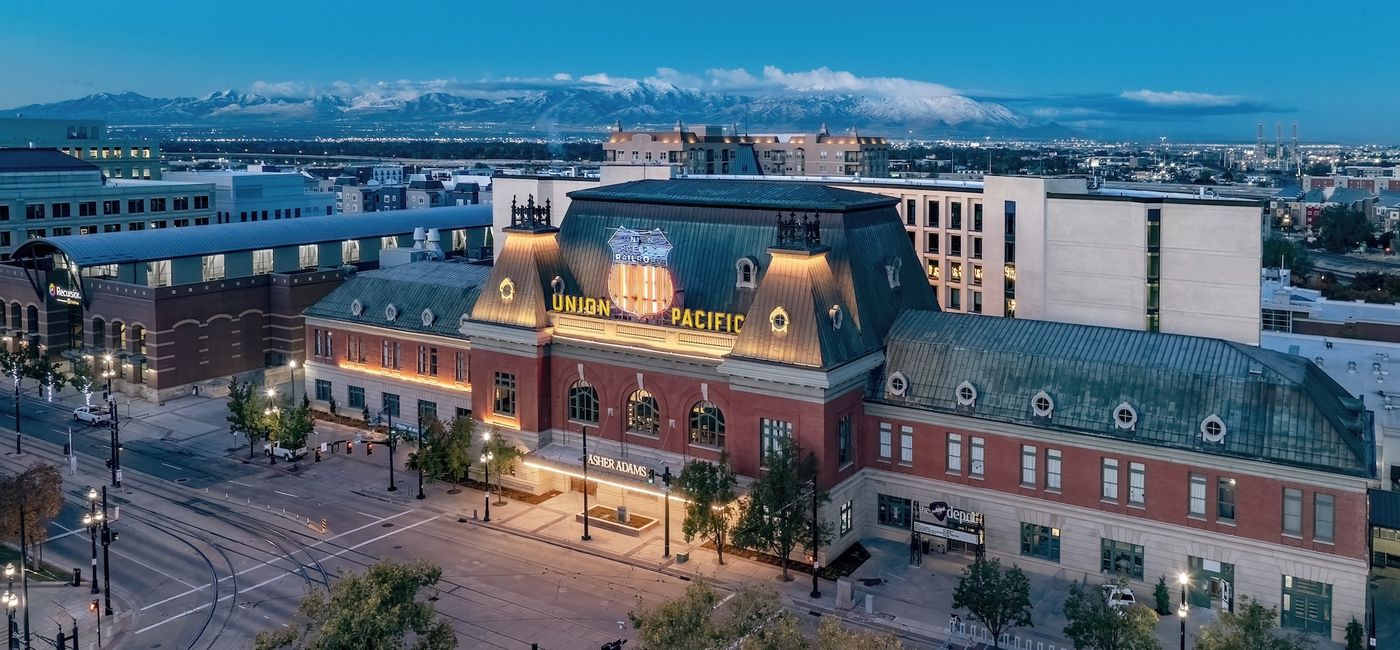 Image: The new Asher Adams Hotel is located at Salt Lake City’s historic Union Pacific Depot (Photo Credit: Alan Blakely)