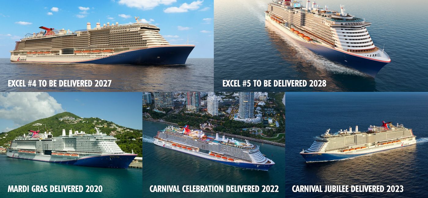 Image: Carnival Corporation ordered another Excel-class ship for CCL in the first quarter. (Photo Credit: Carnival Corporation)
