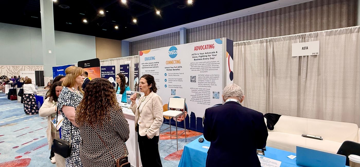 Image: The trade show floor at ASTA's 2026 convention in San Diego, California (Photo Credit: Photo by Mia Taylor)
