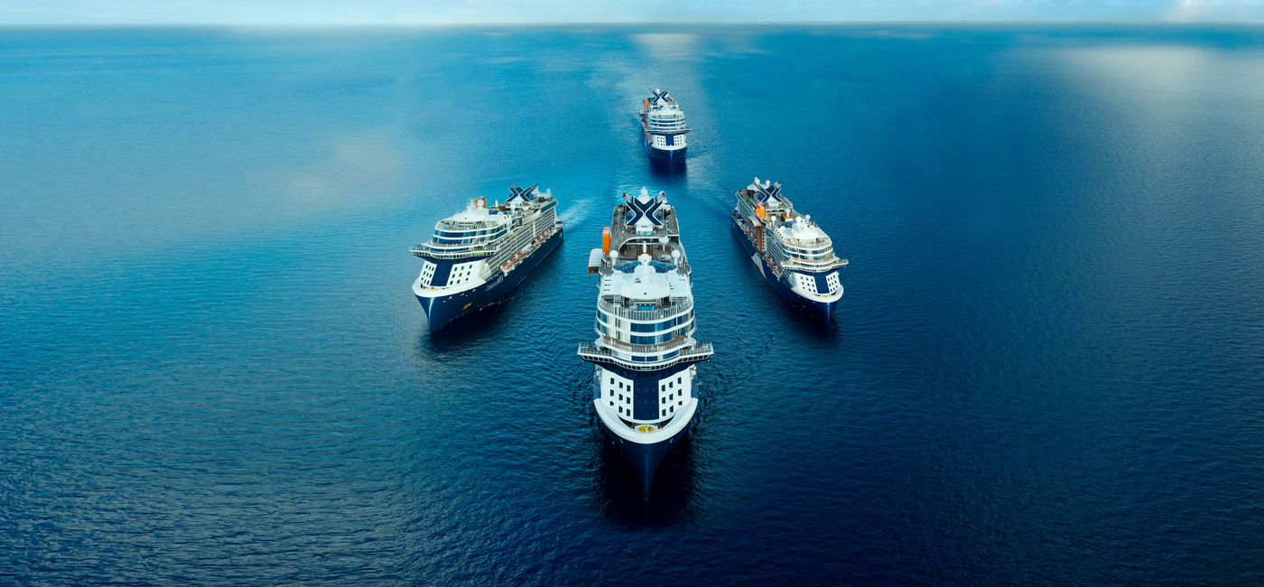 Image: A rendering of Celebrity Cruises' Edge Series fleet. (Photo Credit: Celebrity Cruises)