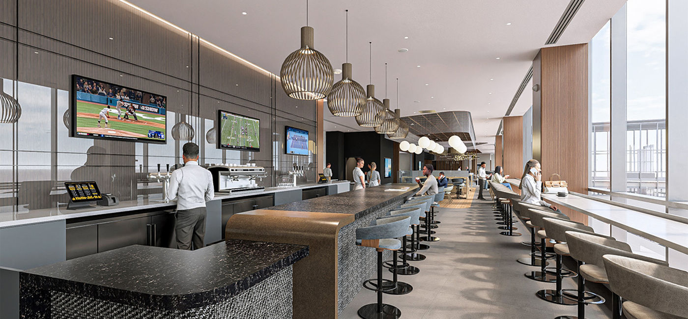 Image: Rendering of New Flagship Lounge at Philadelphia Airport. (Photo Credit: American Airlines Media)