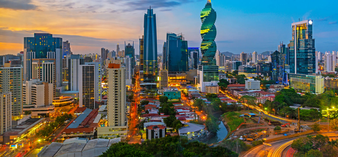Image: The evening skyline of Panama City, Panama. (Photo Credit: Adobe Stock/SL-Photography)