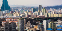 Skyline of Pyongyang, North Korea