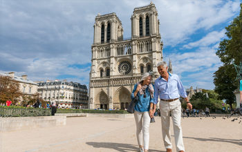 Couple in Paris, France