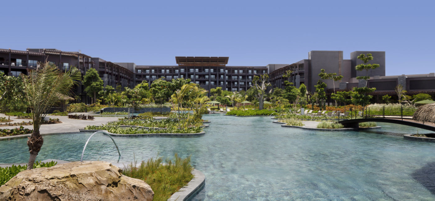 Image: Lagoon pool at Lopesan Caoba Lagoon Resort Spa & Casino. (Photo Credit: Lopesan Hotel Group)