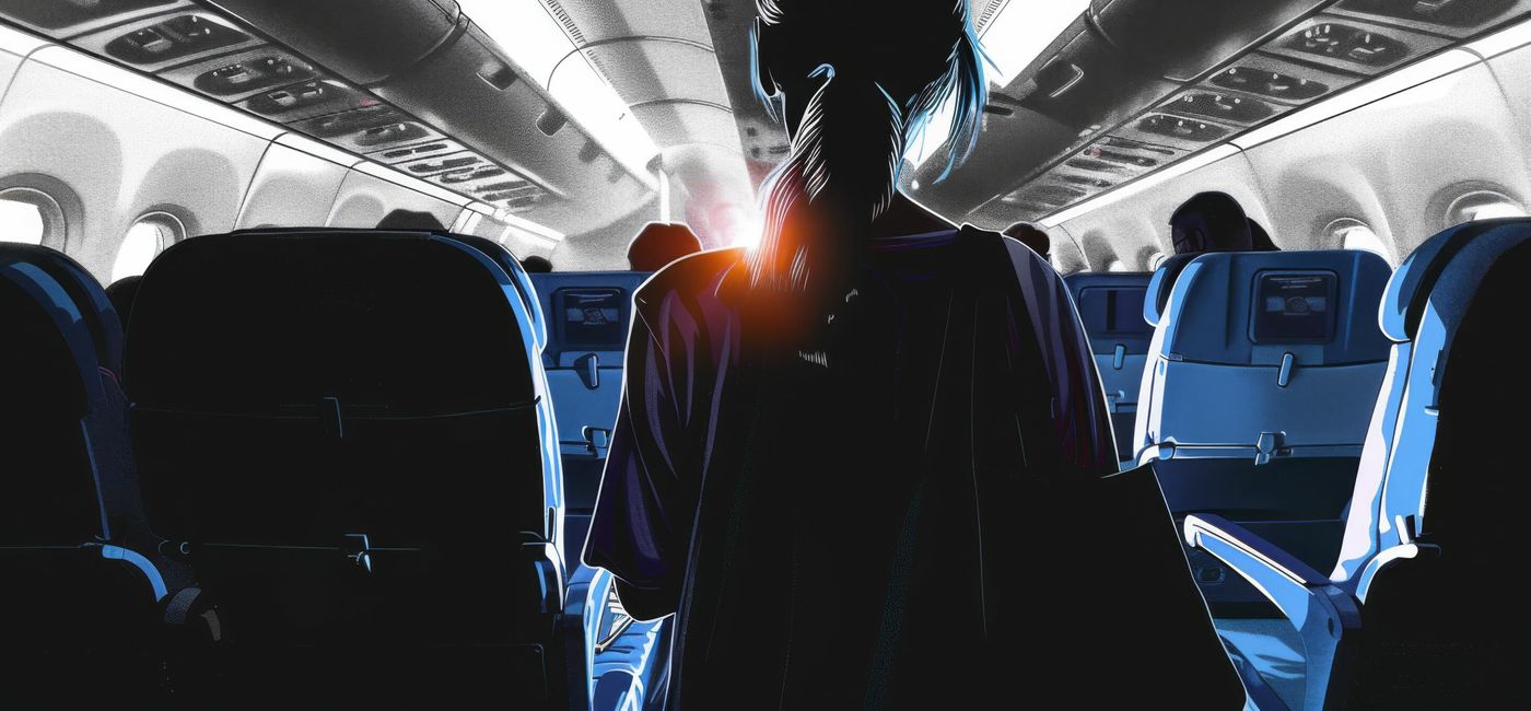 Image: Passenger on a plane. (Photo Credit: A woman is on a plane generated by AI/Adobe Stock)