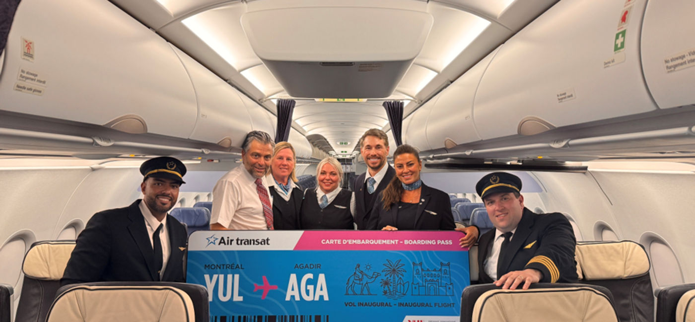 Image: Air Transat inaugurates flights between Montreal and Agadir (Photo Credit: Air Transat)