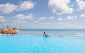 Infinity pool at Ventus at Marina El Cid Spa & Beach Resort Cancun Riviera Maya