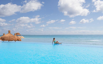 Infinity pool at Ventus at Marina El Cid Spa & Beach Resort Cancun Riviera Maya