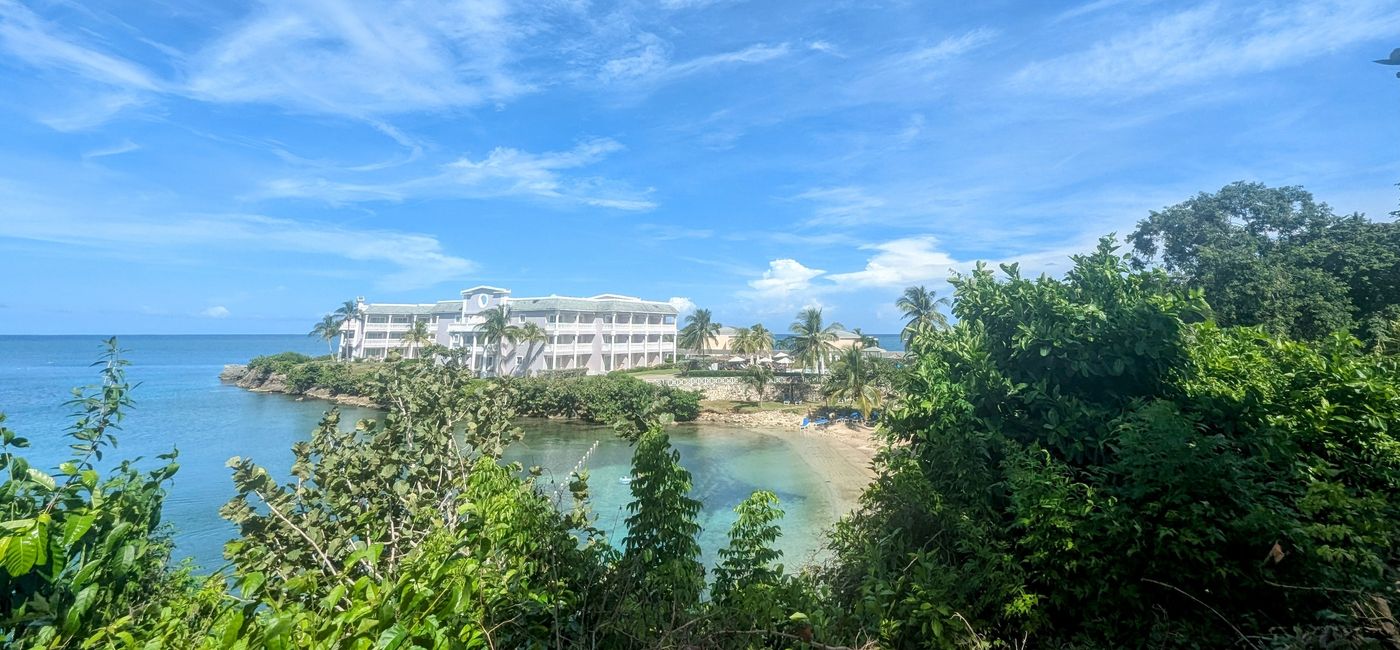 Image: A view of the resort from the Wedding Gazebo. (Photo Credit: Claudette Covey)