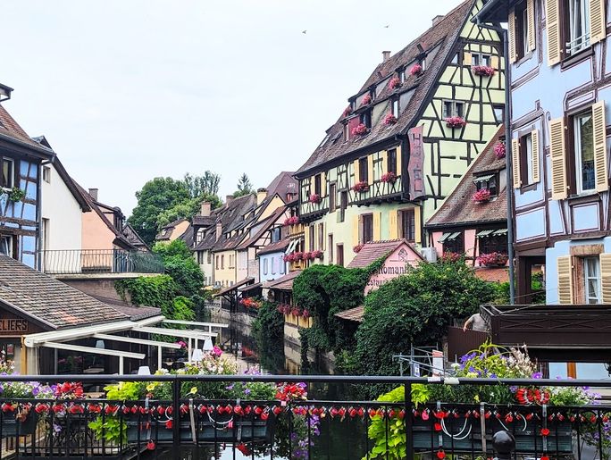 Overlooking the Petit Venise Canal, Colmar Overlooking the Petit Venise Canal, Colmar