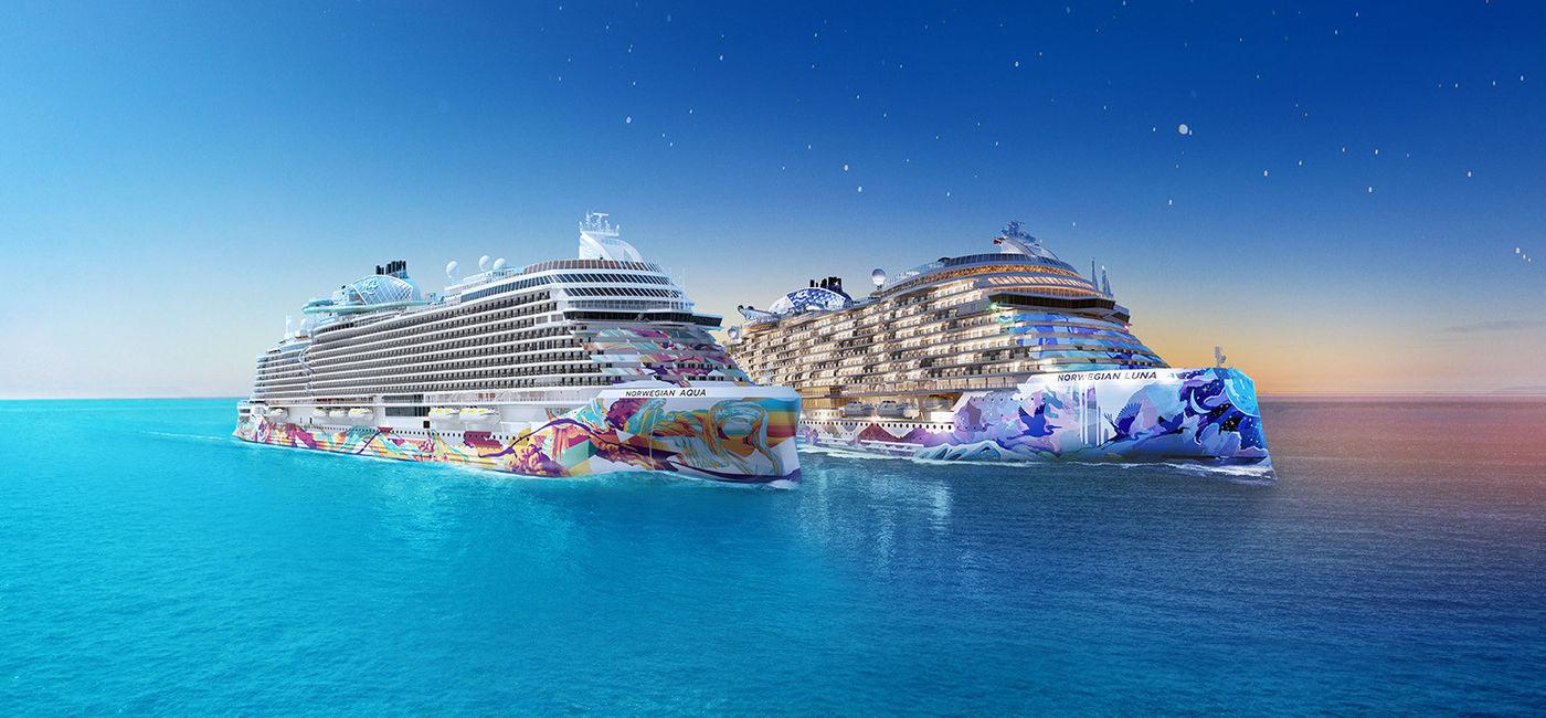 Image: A rendering of Norwegian Aqua and Norwegian Luna (Photo Credit: Norwegian Cruise Line)