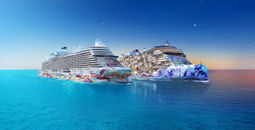 A rendering of Norwegian Aqua and Norwegian Luna