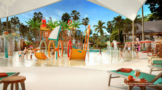 The Lai Thai Family Oasis at Club Med Phuket, Thailand.