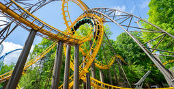 Loch Ness Monster roller coaster at Busch Gardens Williamsburg. 