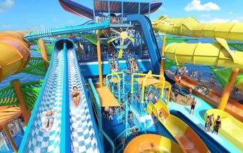 The Racing Currents waterslides on Carnival Festivale