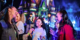 Friends enjoy Disney After Hours.