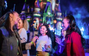 Friends enjoy Disney After Hours.