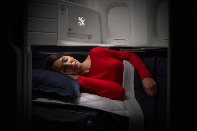 Sofitel mattress pad on Air France