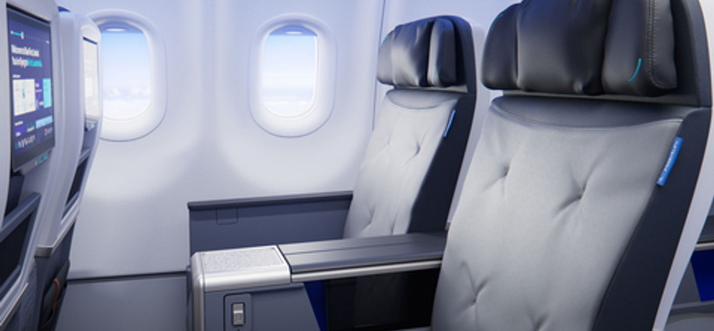 Image: Seats in JetBlue's BlueFirst Cabin (Photo Credit: Courtesy JetBlue)