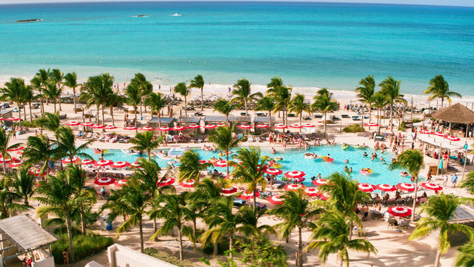 Virgin Voyages beach club Bimini