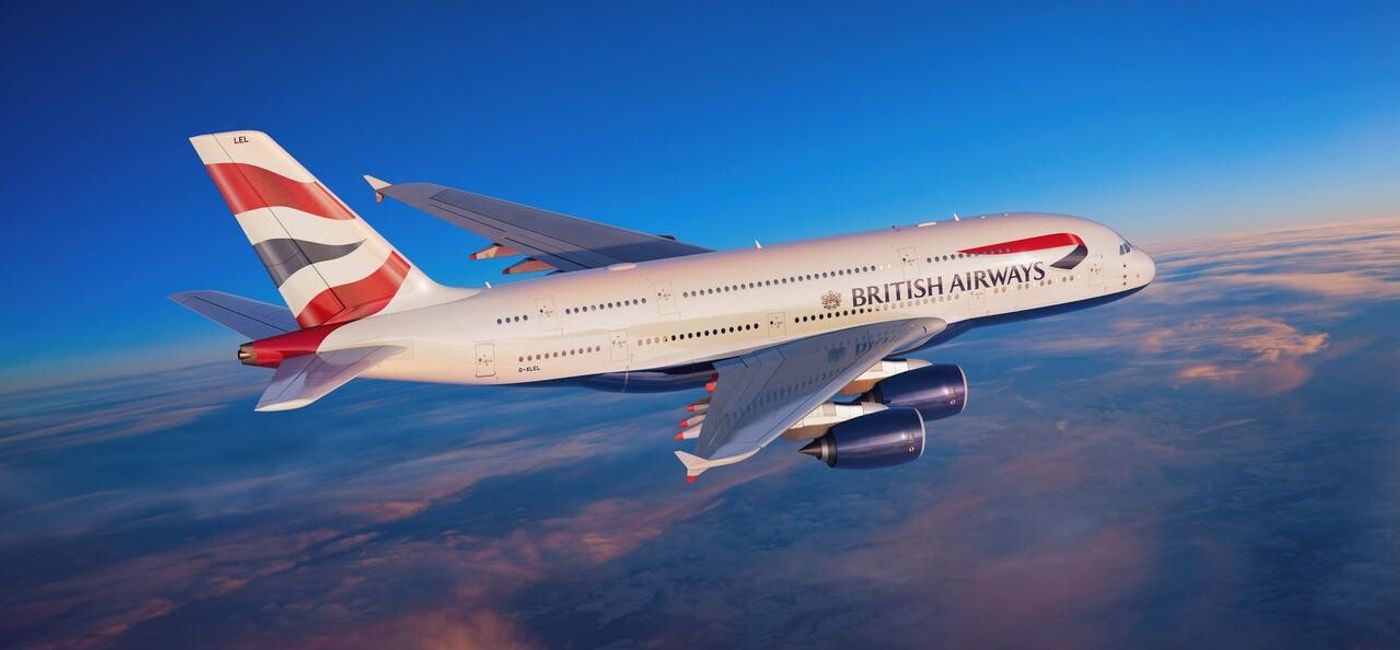 Image: British Airways Airbus A380 in flight.  (Photo Credit: British Airways)