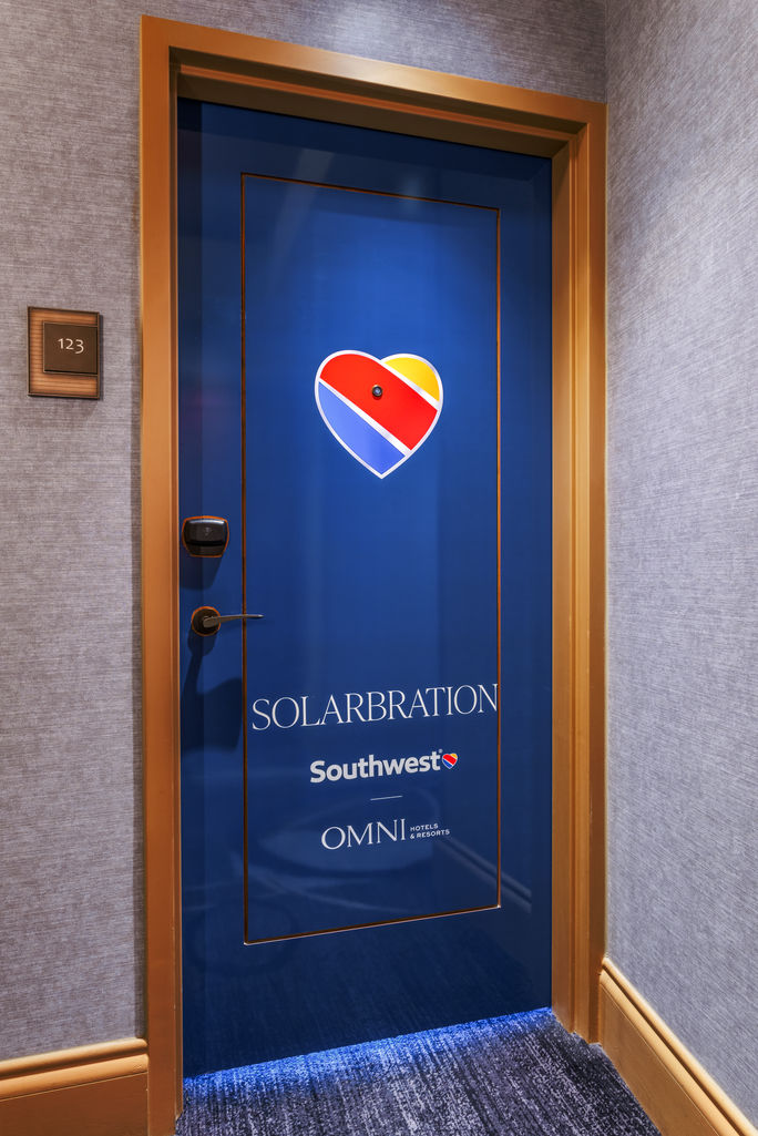 Southwest and Omni's Solarbration room Southwest and Omni's Solarbration room