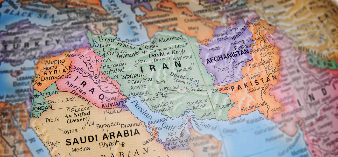 Image: Map of the Middle East region. (Photo Credit: Adobe Stock/TRITOOTH)